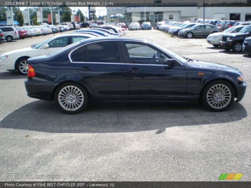 Orient Blue Metallic / Grey 2002 BMW 3 Series 330i Sedan