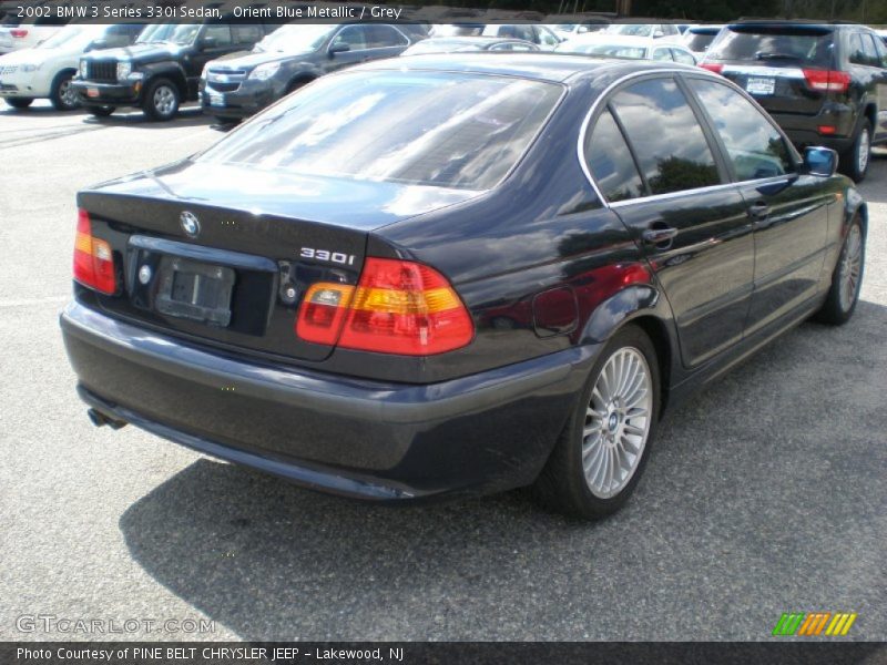 Orient Blue Metallic / Grey 2002 BMW 3 Series 330i Sedan