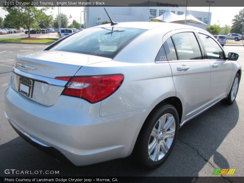 Bright Silver Metallic / Black 2011 Chrysler 200 Touring