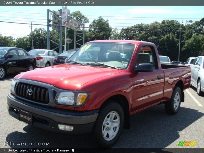 Impulse Red Pearl / Oak 2004 Toyota Tacoma Regular Cab