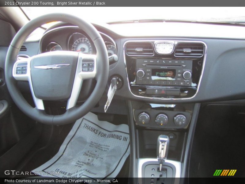 Bright Silver Metallic / Black 2011 Chrysler 200 Touring