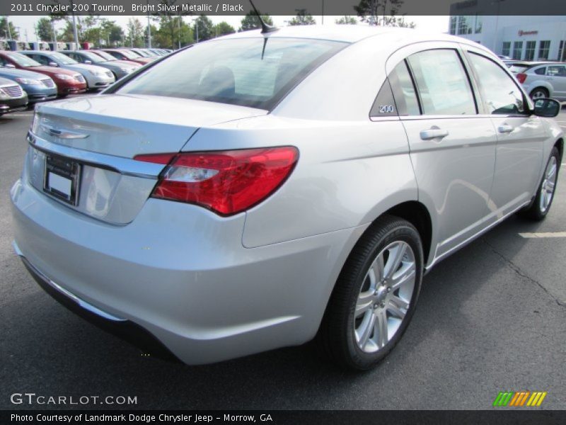 Bright Silver Metallic / Black 2011 Chrysler 200 Touring