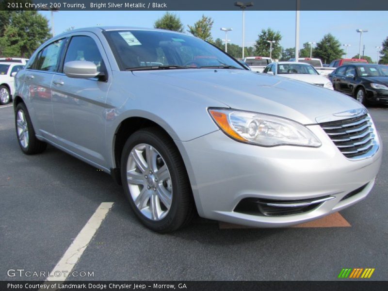 Bright Silver Metallic / Black 2011 Chrysler 200 Touring