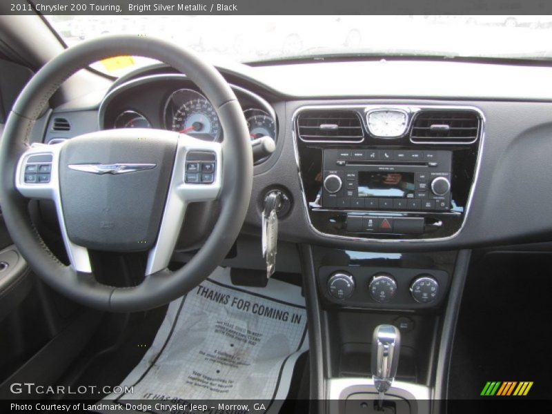 Bright Silver Metallic / Black 2011 Chrysler 200 Touring