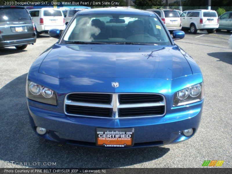 Deep Water Blue Pearl / Dark Slate Gray 2010 Dodge Charger SXT