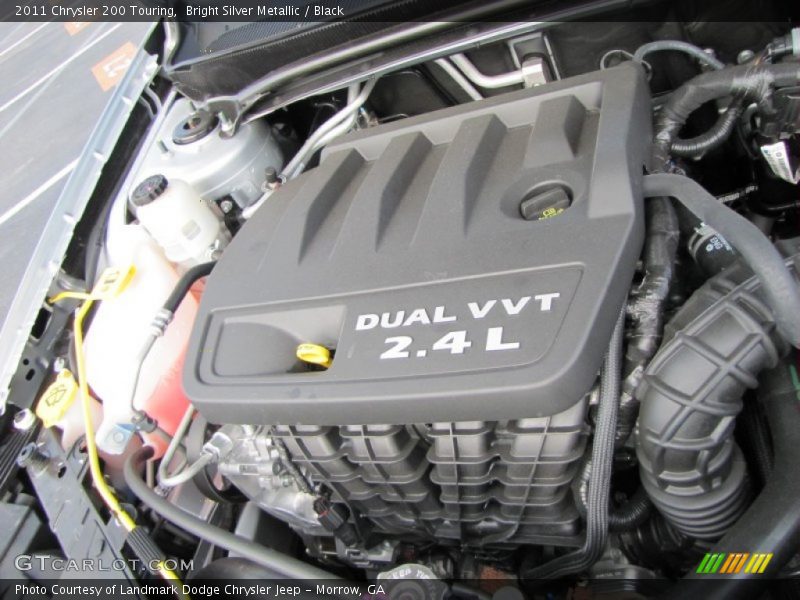 Bright Silver Metallic / Black 2011 Chrysler 200 Touring