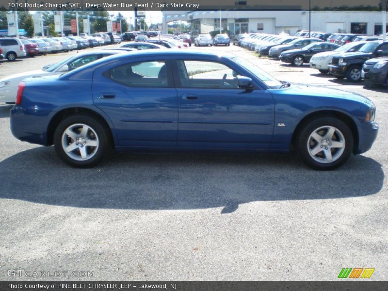 Deep Water Blue Pearl / Dark Slate Gray 2010 Dodge Charger SXT