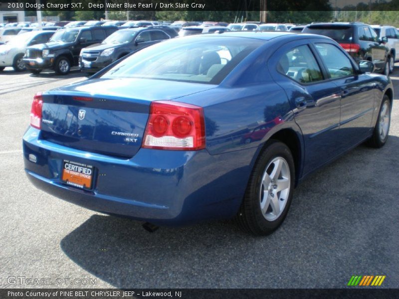 Deep Water Blue Pearl / Dark Slate Gray 2010 Dodge Charger SXT