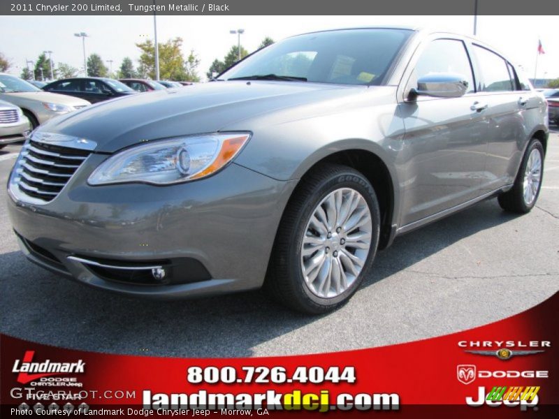 Tungsten Metallic / Black 2011 Chrysler 200 Limited