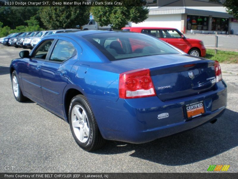 Deep Water Blue Pearl / Dark Slate Gray 2010 Dodge Charger SXT