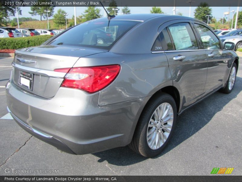 Tungsten Metallic / Black 2011 Chrysler 200 Limited