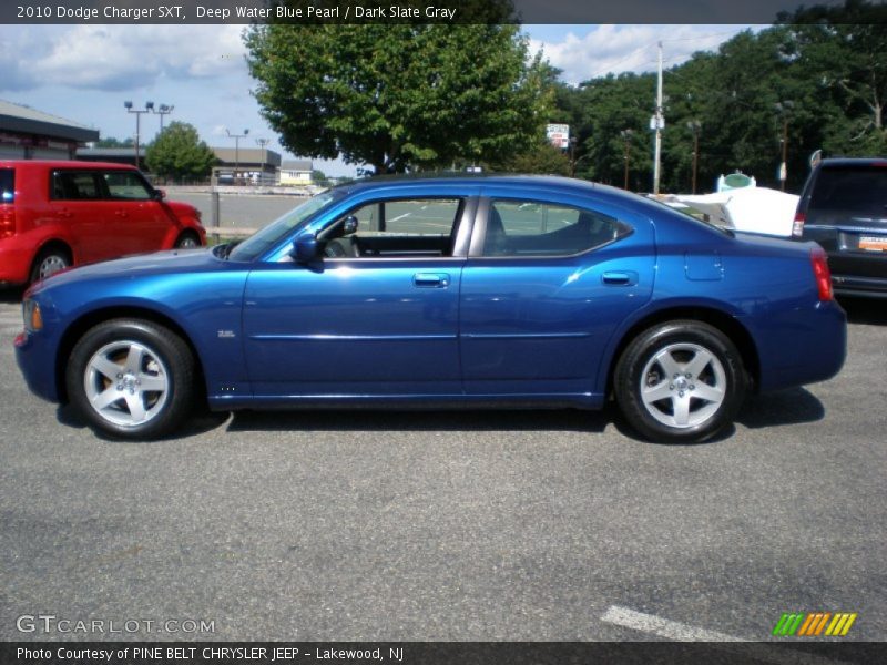 Deep Water Blue Pearl / Dark Slate Gray 2010 Dodge Charger SXT