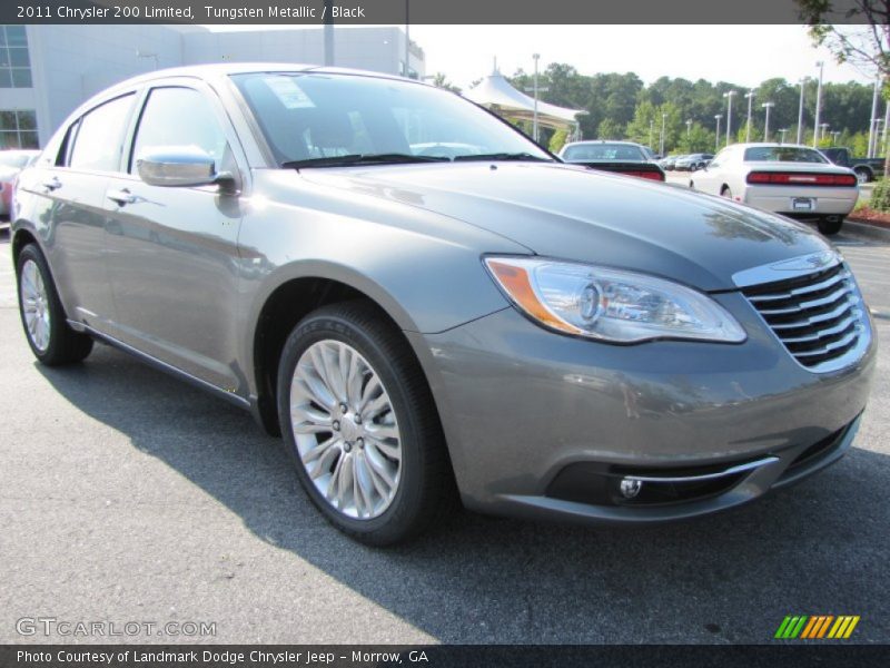 Tungsten Metallic / Black 2011 Chrysler 200 Limited