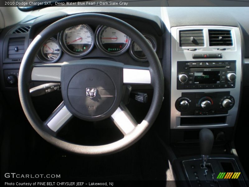 Deep Water Blue Pearl / Dark Slate Gray 2010 Dodge Charger SXT
