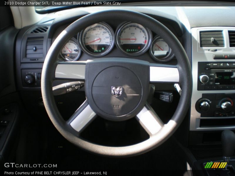 Deep Water Blue Pearl / Dark Slate Gray 2010 Dodge Charger SXT