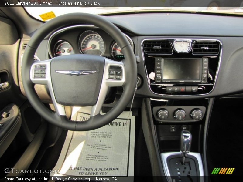Tungsten Metallic / Black 2011 Chrysler 200 Limited