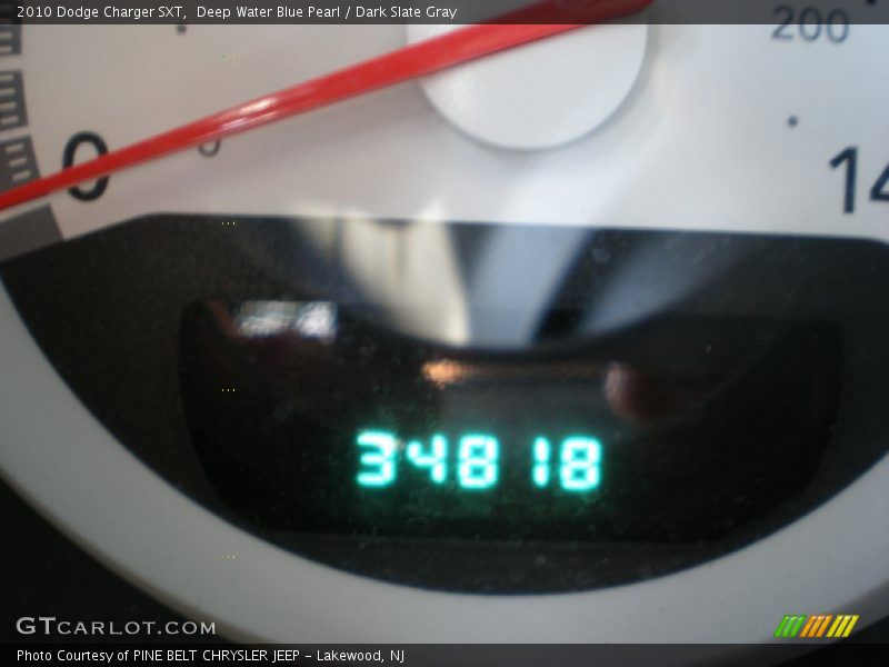 Deep Water Blue Pearl / Dark Slate Gray 2010 Dodge Charger SXT