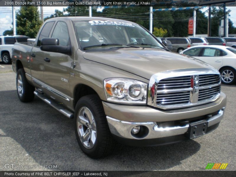 Light Khaki Metallic / Khaki 2008 Dodge Ram 1500 Big Horn Edition Quad Cab 4x4