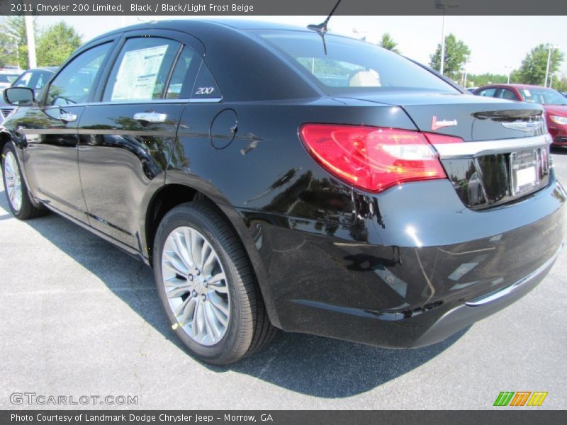 Black / Black/Light Frost Beige 2011 Chrysler 200 Limited
