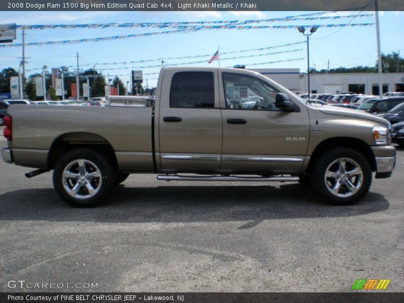 Light Khaki Metallic / Khaki 2008 Dodge Ram 1500 Big Horn Edition Quad Cab 4x4