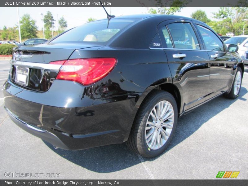Black / Black/Light Frost Beige 2011 Chrysler 200 Limited