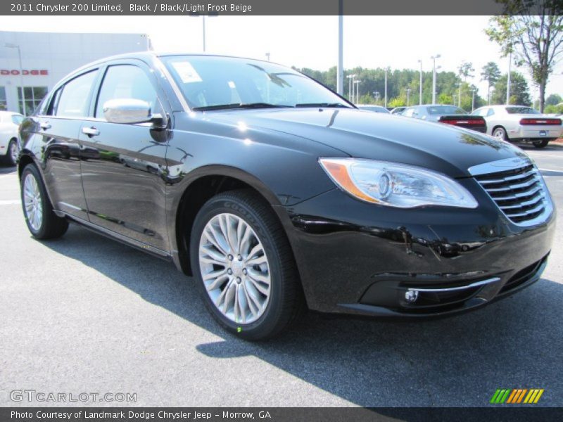 Black / Black/Light Frost Beige 2011 Chrysler 200 Limited