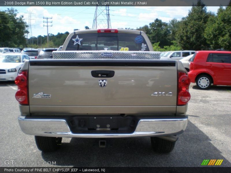 Light Khaki Metallic / Khaki 2008 Dodge Ram 1500 Big Horn Edition Quad Cab 4x4