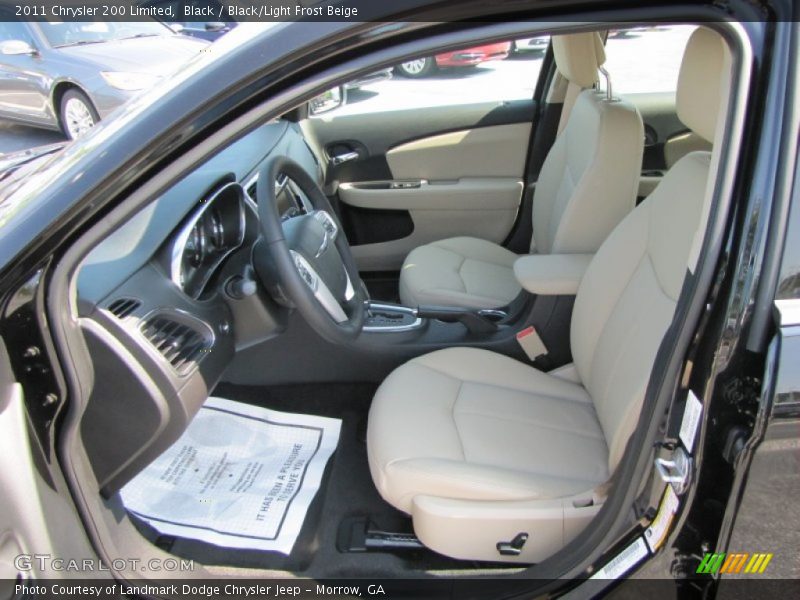Black / Black/Light Frost Beige 2011 Chrysler 200 Limited