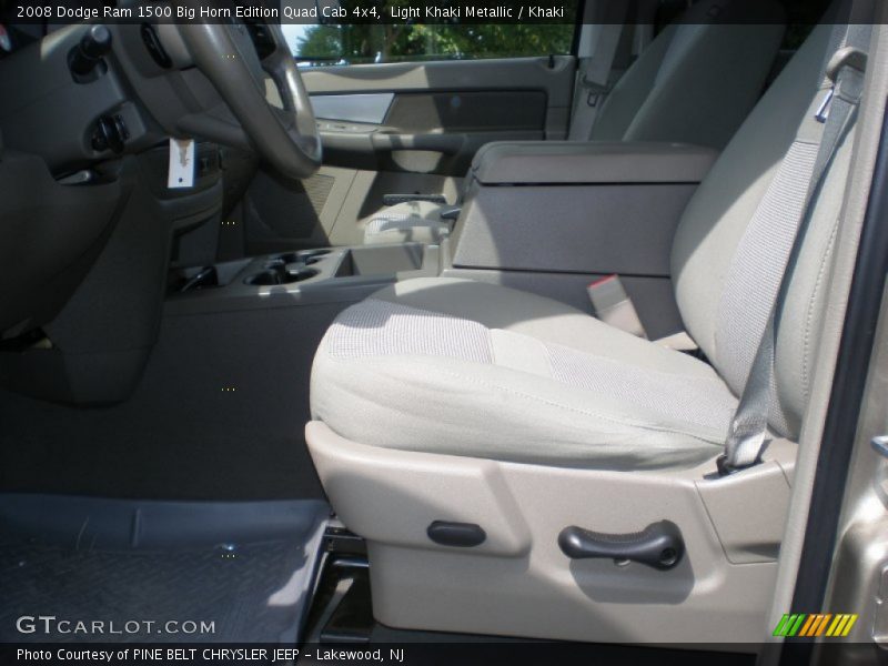 Light Khaki Metallic / Khaki 2008 Dodge Ram 1500 Big Horn Edition Quad Cab 4x4