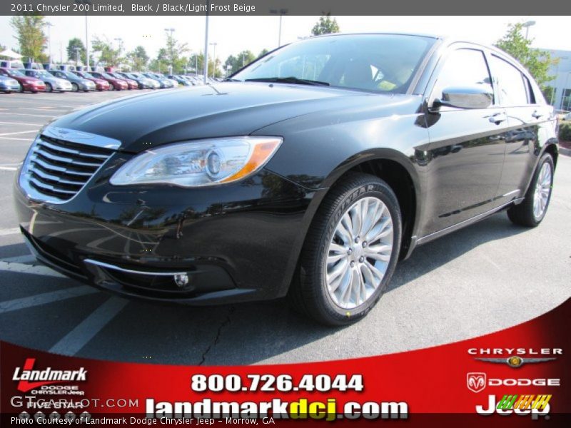 Black / Black/Light Frost Beige 2011 Chrysler 200 Limited