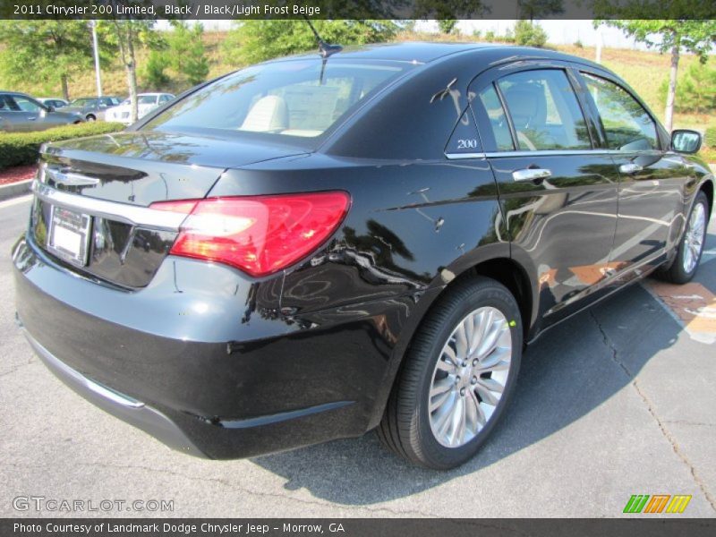 Black / Black/Light Frost Beige 2011 Chrysler 200 Limited