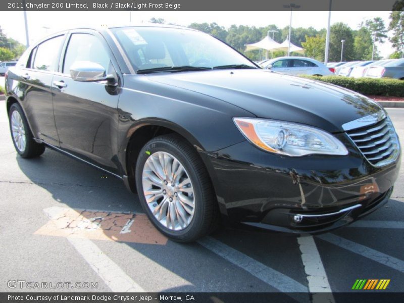 Black / Black/Light Frost Beige 2011 Chrysler 200 Limited