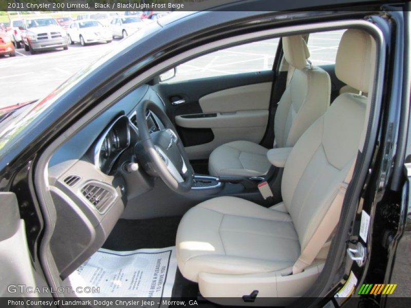 Black / Black/Light Frost Beige 2011 Chrysler 200 Limited