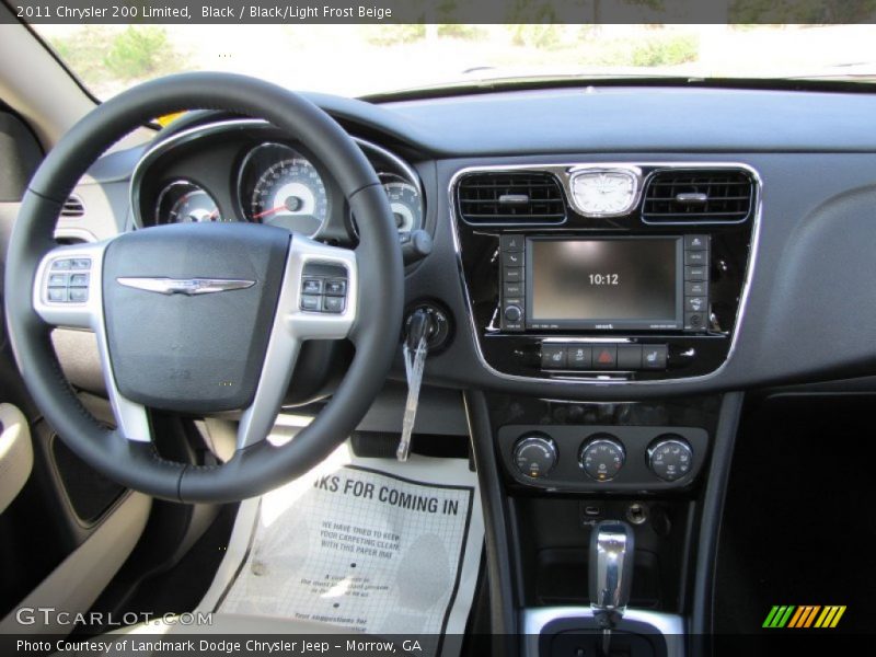 Black / Black/Light Frost Beige 2011 Chrysler 200 Limited