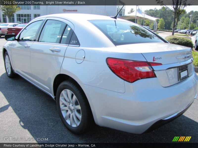 Bright Silver Metallic / Black 2011 Chrysler 200 Touring