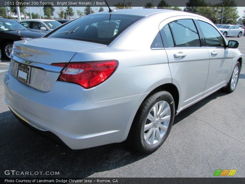 Bright Silver Metallic / Black 2011 Chrysler 200 Touring
