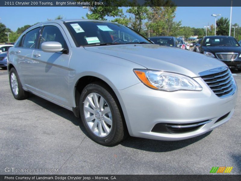 Bright Silver Metallic / Black 2011 Chrysler 200 Touring