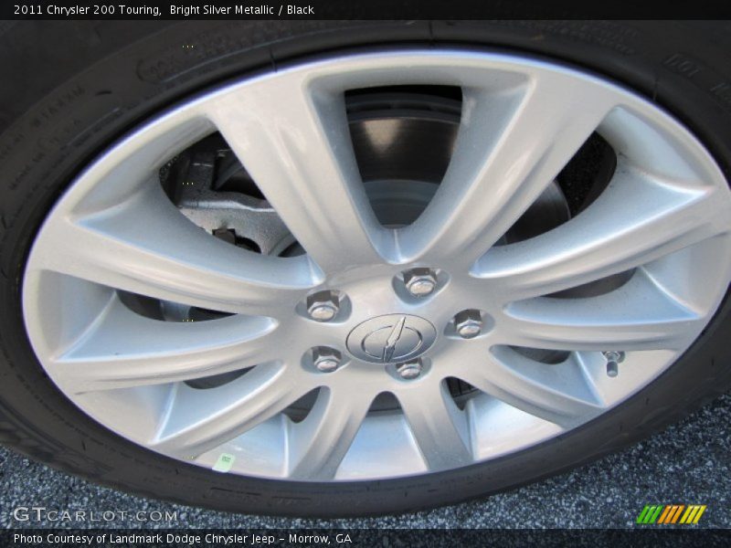 Bright Silver Metallic / Black 2011 Chrysler 200 Touring