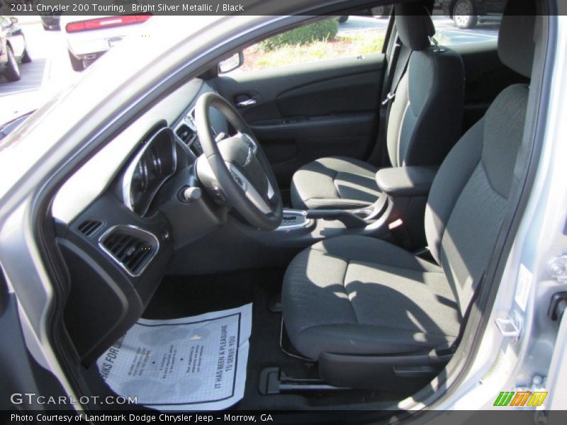 Bright Silver Metallic / Black 2011 Chrysler 200 Touring