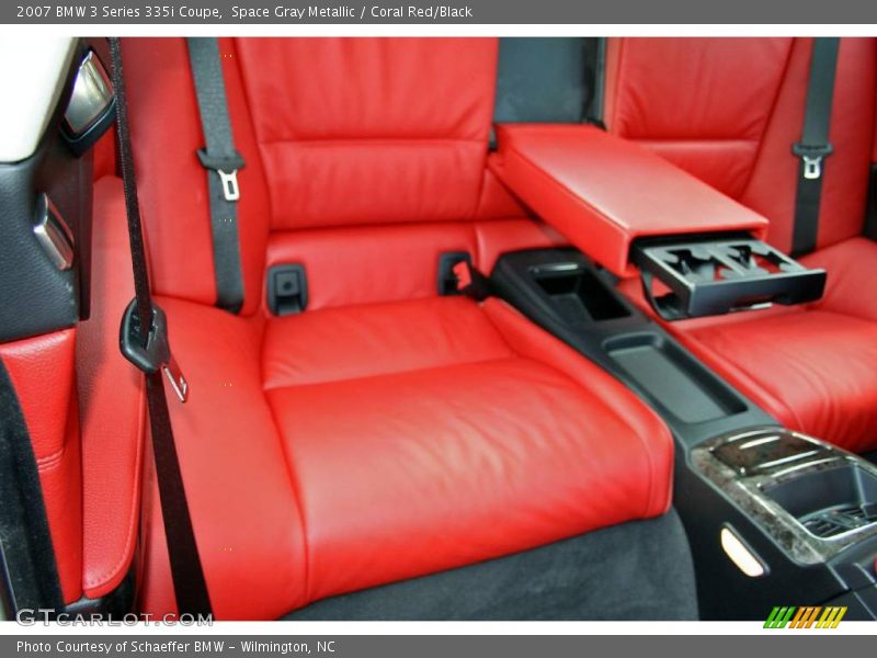 Space Gray Metallic / Coral Red/Black 2007 BMW 3 Series 335i Coupe