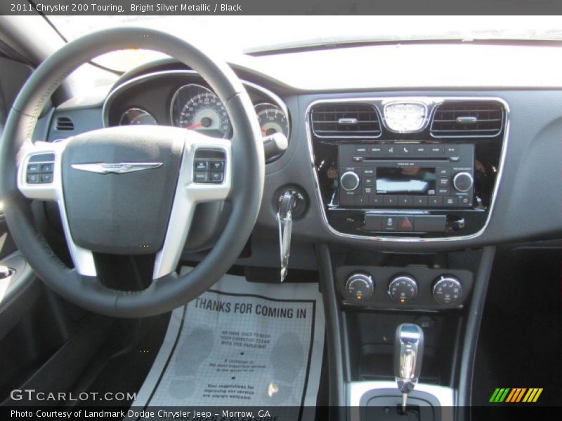 Bright Silver Metallic / Black 2011 Chrysler 200 Touring