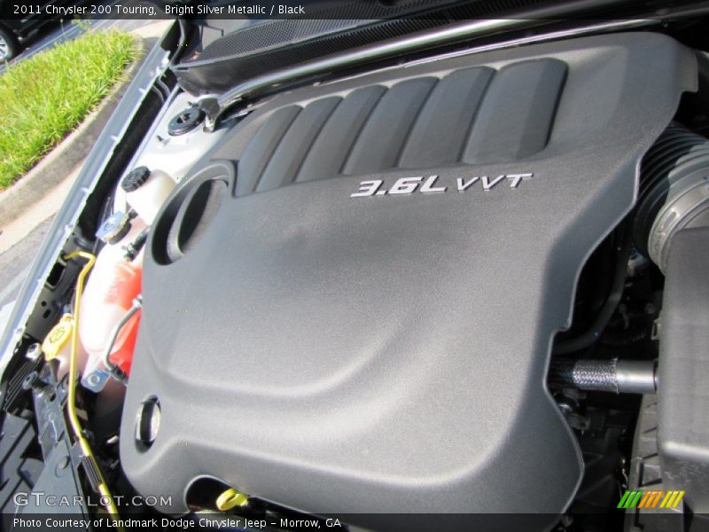 Bright Silver Metallic / Black 2011 Chrysler 200 Touring
