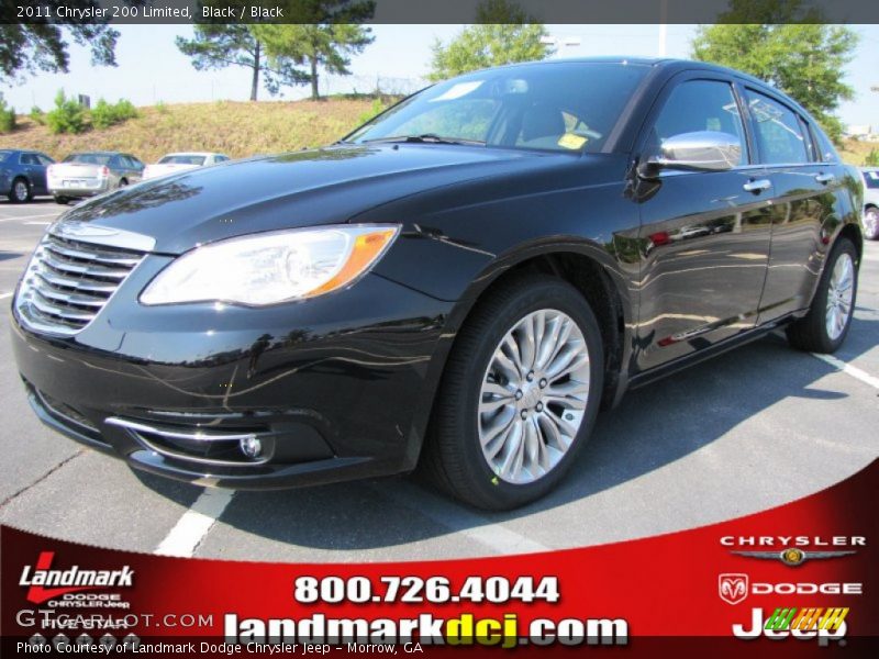 Black / Black 2011 Chrysler 200 Limited