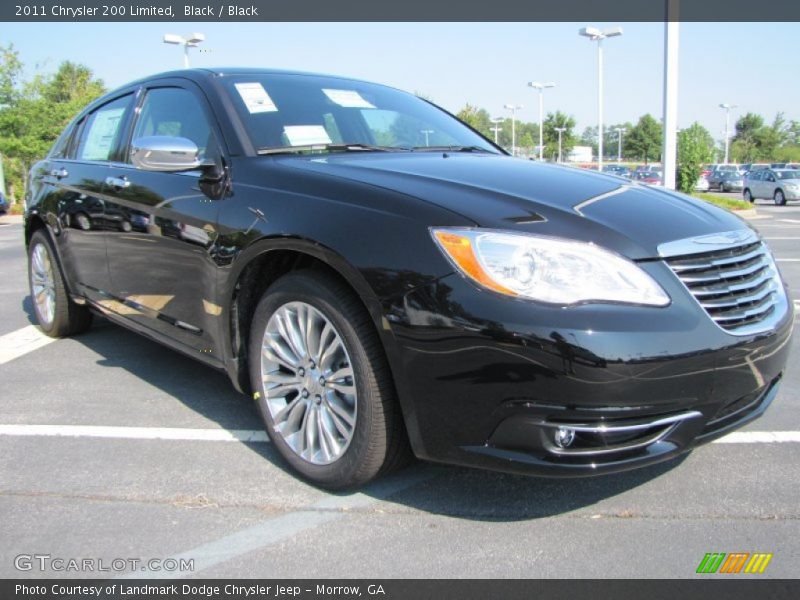 Black / Black 2011 Chrysler 200 Limited