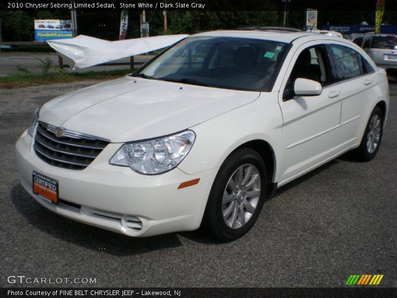 Stone White / Dark Slate Gray 2010 Chrysler Sebring Limited Sedan