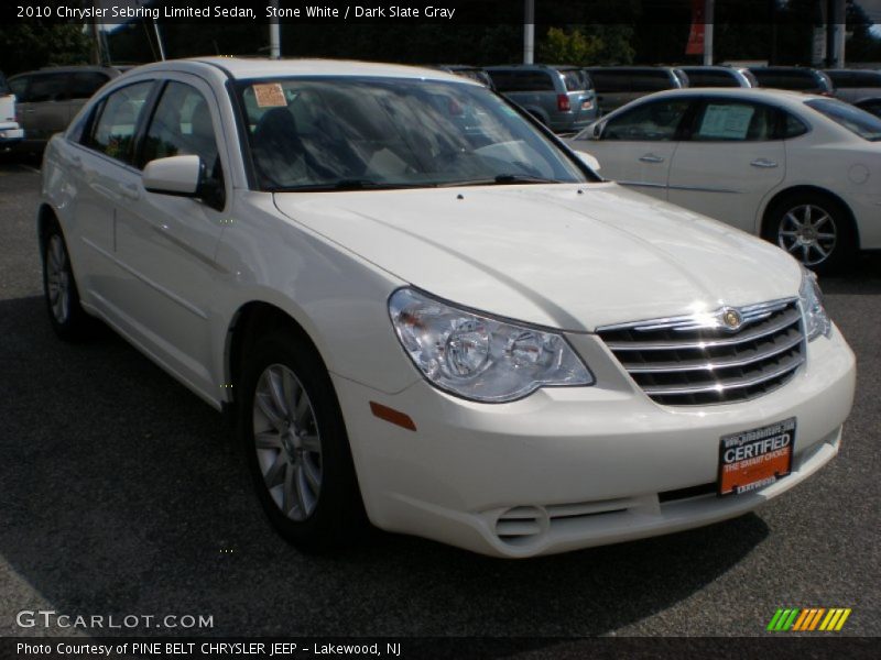 Stone White / Dark Slate Gray 2010 Chrysler Sebring Limited Sedan