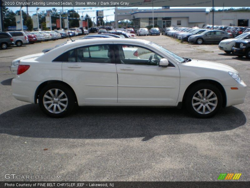 Stone White / Dark Slate Gray 2010 Chrysler Sebring Limited Sedan