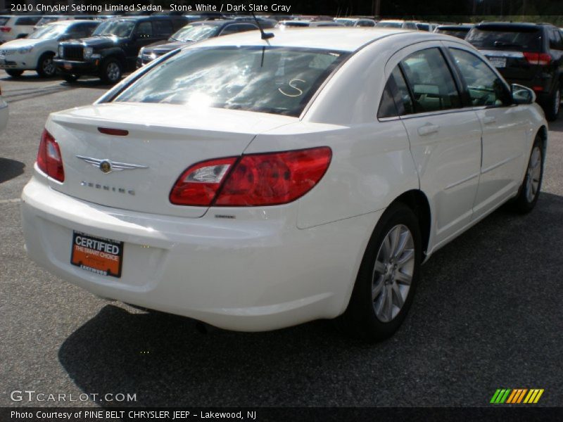 Stone White / Dark Slate Gray 2010 Chrysler Sebring Limited Sedan