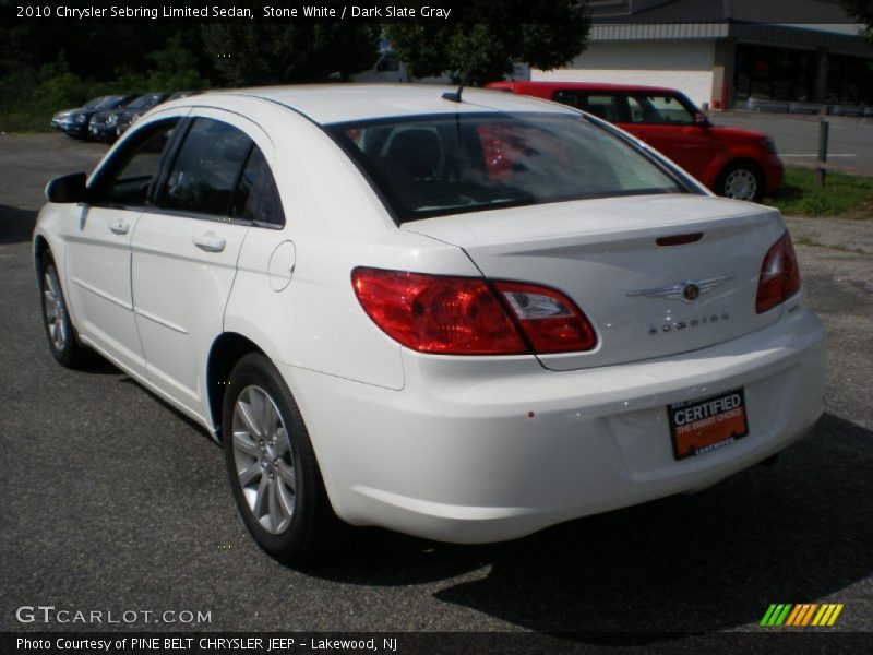Stone White / Dark Slate Gray 2010 Chrysler Sebring Limited Sedan