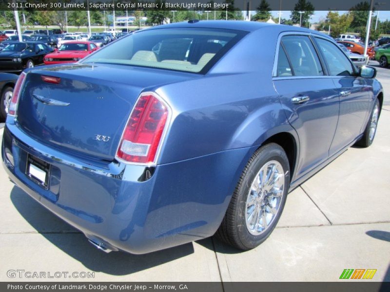 Sapphire Crystal Metallic / Black/Light Frost Beige 2011 Chrysler 300 Limited